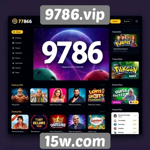 Interface do usuário no site 9786.vip